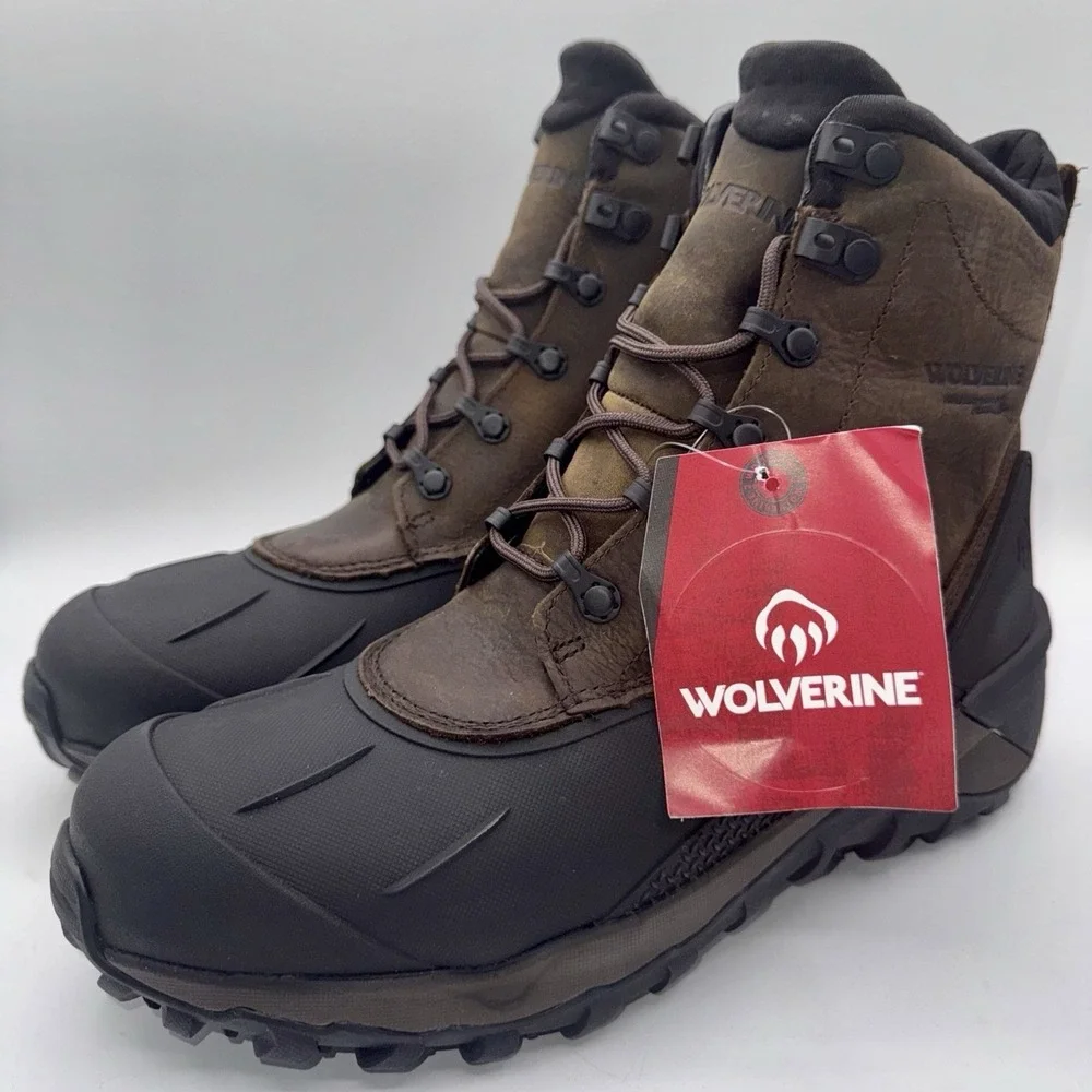 Wolverine Frost Waterproof Boots Men's Size 10 Brown Leather